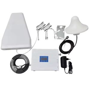 Cell Phone Signal Booster and LTE Network Repeater Tri Band 2G 3G 4G – White