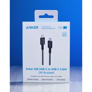 Anker 322 USB-C to USB-C Cable, 60W Output