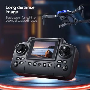 Other E99 pro max Drone With screen controller and Dual 4K Camera - Black