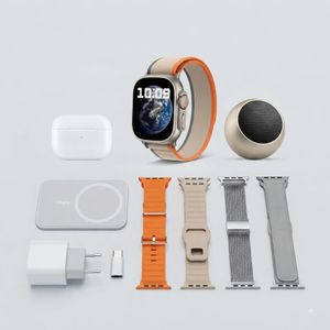 New D19 Bluethooth Smart watch with Speaker, earbuds, wireless charger, straps for your upgrade 