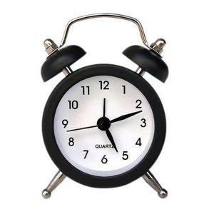 Small Students Bedside Desk Table Alarm Clock Black