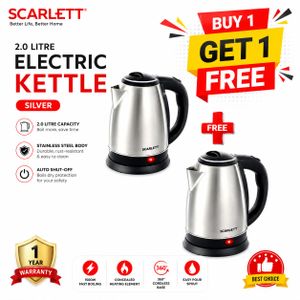 Electric Kettle – 2000W Fast Boiling Stainless Steel Water Boiler Buy 1 Get 1 Free – Jumia Ghana