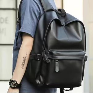 Men's Lightweight Backpack - Large Capacity Anti-Fade Black Laptop Bag 