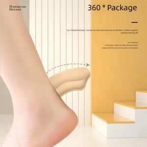 1 Pair Anti-Wear Pads Loafers Grips Leather Shoes Heel Half Insoles Anti-Slip Lip Print Shape Women