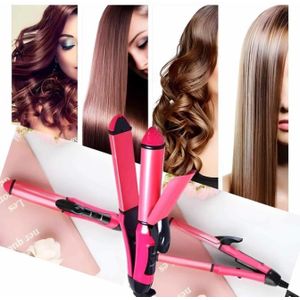 AD Professional 2 - in - 1 Nova Electric Straightener and Curl- Multicolour
