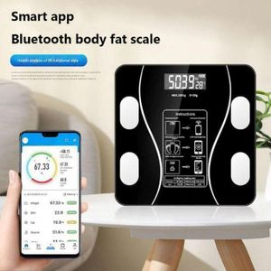 Digital Bathroom Scale Body Fat Weight Scale Digital Weighing Scales. 180kg - Black