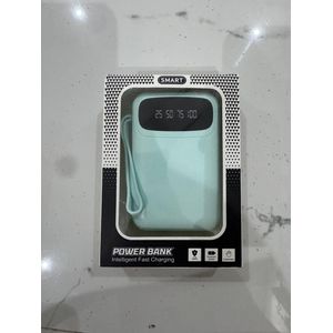 Portable Fast Charging Power Bank with LED Digital Display- Light Blue