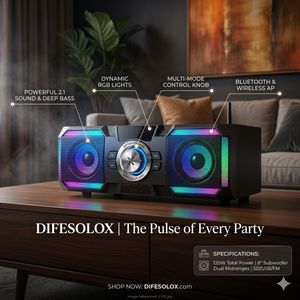 Djack 3004 Mini HiFi Bluetooth Home Theater System (Black)