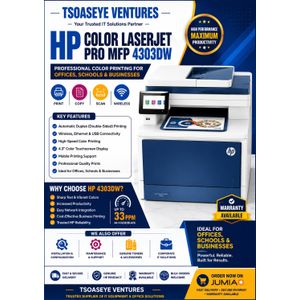 HP Color LaserJet Pro MFP 4303DW-White