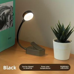 1800mAh Book Light Bulk for Reading in Bed,3 Color Temperature Reading Light,Adjustable Brightness,Clip on to Book for Reading at Night(Black)) 
