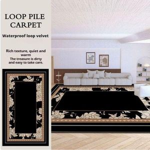 140*200cm High-end Vintage Home Machine Woven Floor Mat Center Rug Carpets for Living Room