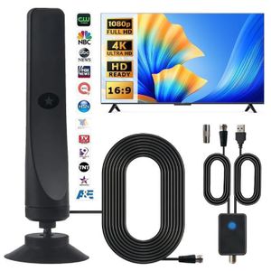 Digital TV A-e-r-i-a-l/Indoor HDTV  With Smart An-tenna ,Signal Digital TV An-tenna,4K 1080p Free HD Channels Signal Am-plifier