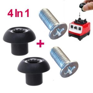 SILVER CREST Blender Drive Socket Replacement – 27mm Mushroom Head Coupler With Screw  Spare Part for Juicer Mixer Base – 4pcs - Black