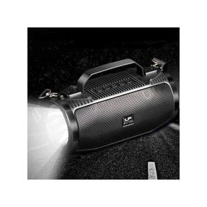 Portable Wireless Bluetooth Speaker Flash Lights Lamp And Solar- black