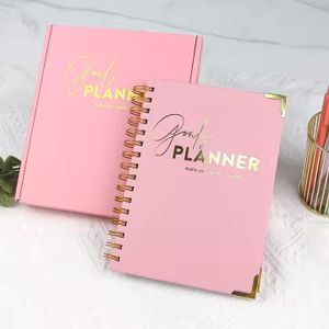 A5 Undated Goals Planner - Pink