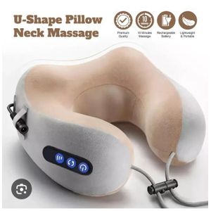 AD GALAXY Electric Neck Massaging and Relaxing Pillow - Multicolor 