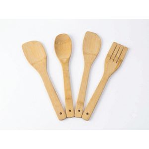 4-Piece Bamboo Kitchen Utensil Set