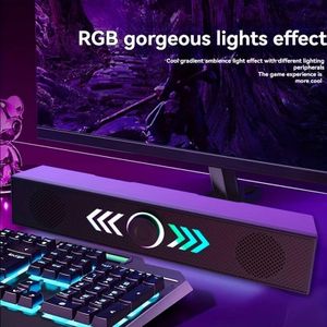 Computer soundbar, desktop Bluetooth speaker, suitable for home theater
