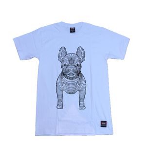 Round Neck short Sleeve T-shirt-WHITE