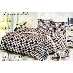 Luxury Double Bedsheet Set – 4 Pieces (2 Bedsheets + 2 Pillowcases) - Multicolour