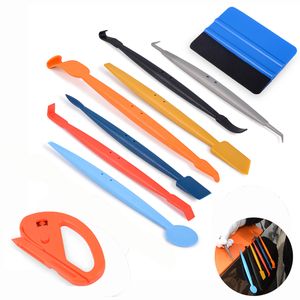 FOSHIO Car Wrap Tools Set Rubber Squeegee Scraper Knifeless Tape