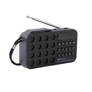 AD Digital Portable Rechargeable Solar FM Radio Player - Multicolours