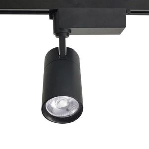 Track Light, Single-phase - 2-Wire LED, Ceiling Mounted - BLACK Body 
