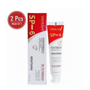 YAYASHI SP6 Probiotic teeth whitening Toothpaste, 120g ×2