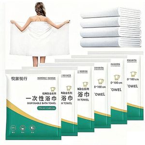 Disposable Double-sided Bath Towels 70×140cm, Pack of 1–15 | Thickened Quick-dry Pearl & Flat Texture Soft Towels, Individually Wrapped, Fluorescent-free, Ideal for Hotels, Gyms, Camping & Travel