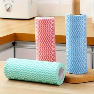 5 Rolls 50 sheets Reusable Washable Kitchen Napkins Tissues