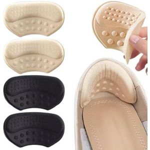 2 Pairs Heel Grips,Shoe Heel Cushion Inserts,Anti Rub Heel Pads,Loose Shoes Adjustment Stickers,Blister Prevention Heel Liners,High Heels Loafers Sneakers Leather Shoes Back Heel Protector