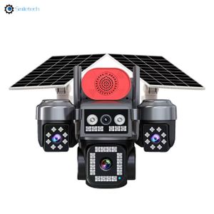  Solar-Powered 4G/Wi-Fi Security Camera – 4-Lens 