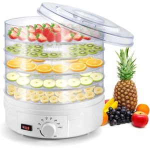 General Electric food dehydrator, 5-tier fruit dryer, beef jerky dryer with adjustable thermostat