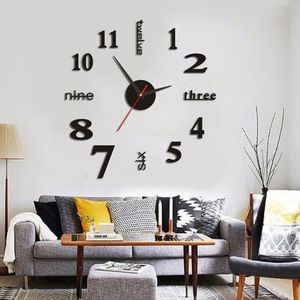 Large 3D Wall Clock - cloudysage