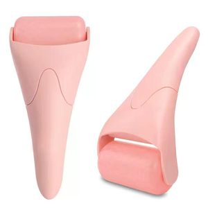 Pink Facial Ice Roller for Face and Eye Puffiness Relief