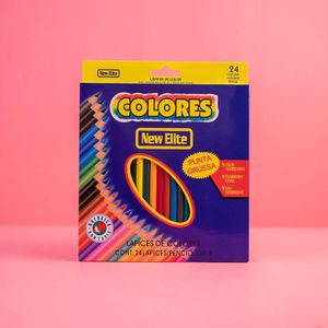 24-Color Oil-Based Colored Pencils Set: Student/Kids Art Drawing Pencils (Thick Tip)