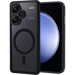 Redmi Note 13 Pro (+) Plus 5G Shockproof Case With MagSafe Wireless Charging Support- Translucent Black 