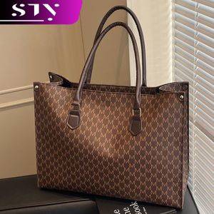 STY Ladies Large Capacity Handbags Women Commuting Bag Tote Bags Letter Pattern bags