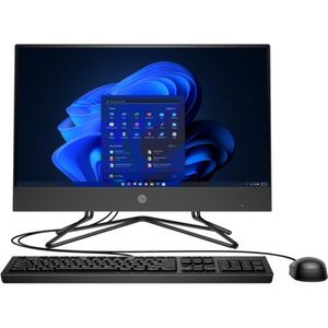 Hp 200G4 AiO PC (B6YN4ET) - 22 inch Desktop, 12th Generation Intel Core i5-1235U Processor, Intel Iris XE Graphics, 8 GB DDR4 RAM, 512 GB NVMe SSD, Windows 11 - Black