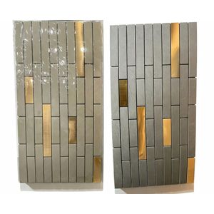WD  10pc gold 3D wall panels self adhesive 