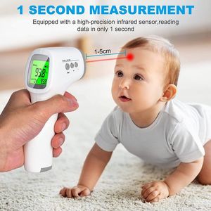 Blue Digital Infrared Thermometer Laser Industrial Temperature Gun  Non-contact With Backlight -50-380cnot For Humansbattery Not Included