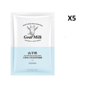 Exgyan Goat Milk Moisturizing Facial Sheet Mask - 5 Sets