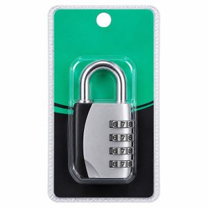4-Digit Combination Padlock with Resettable Code.
