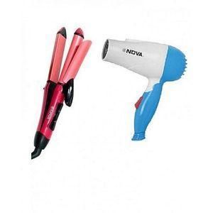 Hair Dryer /Straightener - Multicolour 