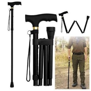 General Travel Walking Cane Take Apart Folding Foldable Fold Up Stick Adjustable Handle