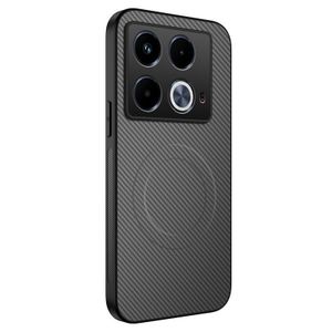 For Infinix Note 40 4G Carbon Fiber Pattern Magnetic Soft Phone Case