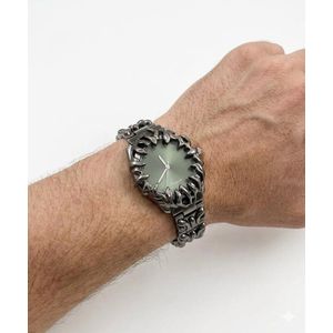 Gothic Thorn Gunmetal Watch - Green