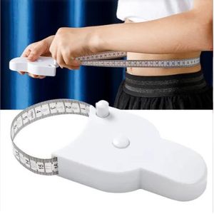 Auto-Retractable Body Measuring Tape, 60 Inch 3D Measurement Tool for Waist, Hip, Bust and Body Contours in White