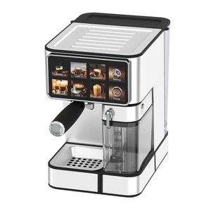 3-in-1 Digital Espresso Coffee Machine  – Silver
