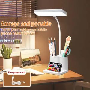 Rechargeable night light study desk LED desk lamp, bedroom bedside LED night light, three-level adjustable brightness touch lamp